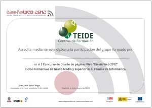 Diploma general DiseñaWeb 2012