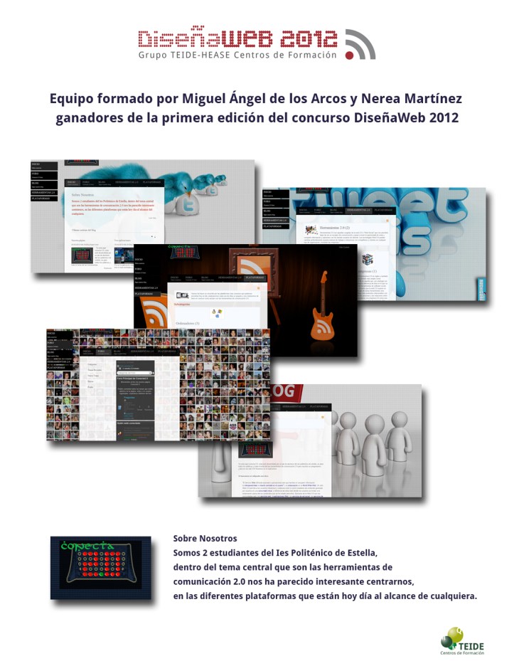 Ganadores DiseñaWeb 2012 Ganadores DiseñaWeb 2012