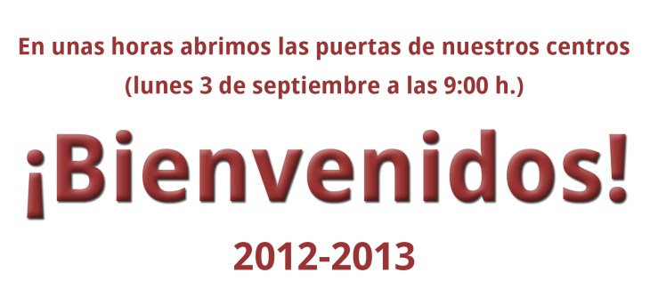 Bienvenidos 2012-2013