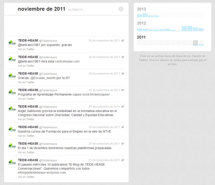 Primeros tuits Primeros tuits