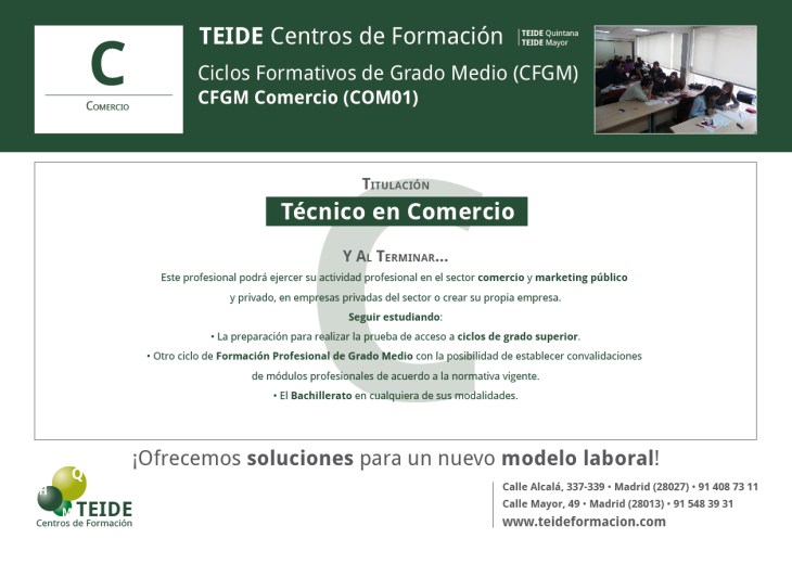 CFGM Comercio TEIDE CFGM Comercio TEIDE