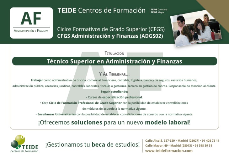 CFGS Administración y Finanzas