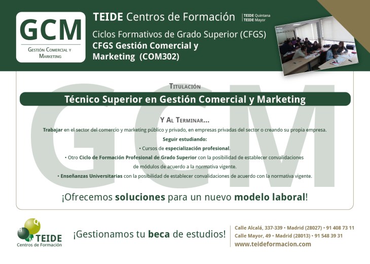 CFGS Gestión Comercial y Marketing